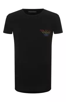 Хлопковая футболка Emporio Armani