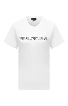 Хлопковая футболка Emporio Armani