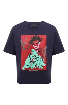 Хлопковая футболка Emporio Armani