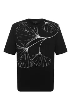 Хлопковая футболка Emporio Armani