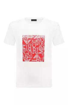 Хлопковая футболка Emporio Armani