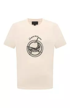 Хлопковая футболка Emporio Armani