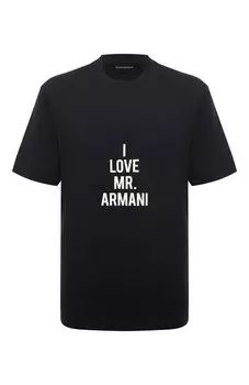 Хлопковая футболка Emporio Armani