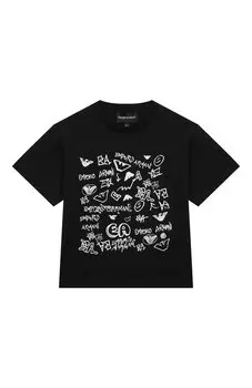 Хлопковая футболка Emporio Armani