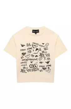 Хлопковая футболка Emporio Armani