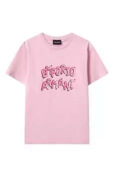 Хлопковая футболка Emporio Armani