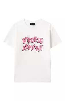 Хлопковая футболка Emporio Armani