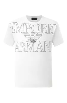 Хлопковая футболка Emporio Armani