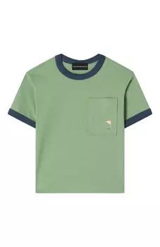 Хлопковая футболка Emporio Armani