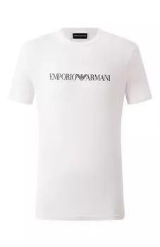 Хлопковая футболка Emporio Armani
