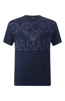 Хлопковая футболка Emporio Armani