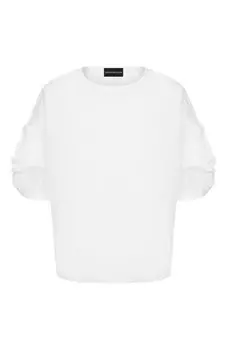 Хлопковая футболка Emporio Armani