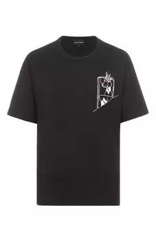 Хлопковая футболка Emporio Armani