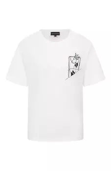 Хлопковая футболка Emporio Armani