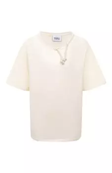 Хлопковая футболка Erika Cavallini