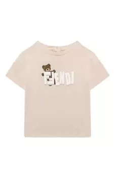 Хлопковая футболка Fendi