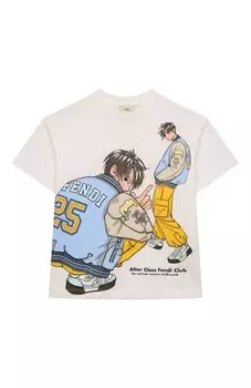 Хлопковая футболка Fendi