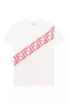 Хлопковая футболка Fendi