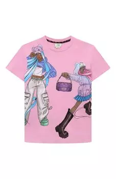 Хлопковая футболка Fendi