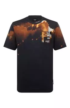 Хлопковая футболка Fendi