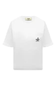 Хлопковая футболка Fendi