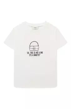 Хлопковая футболка Fendi