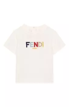 Хлопковая футболка Fendi