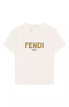 Хлопковая футболка Fendi