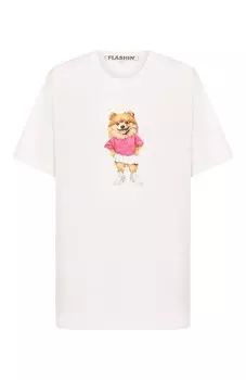 Хлопковая футболка Flashin