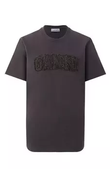 Хлопковая футболка Ganni