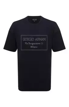 Хлопковая футболка Giorgio Armani