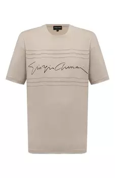 Хлопковая футболка Giorgio Armani