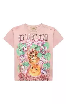 Хлопковая футболка Gucci