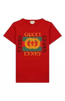 Хлопковая футболка Gucci
