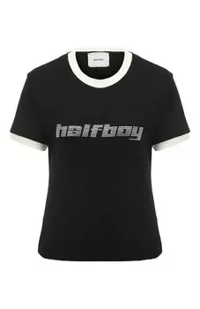 Хлопковая футболка Halfboy