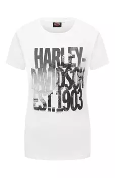 Хлопковая футболка Harley-Davidson