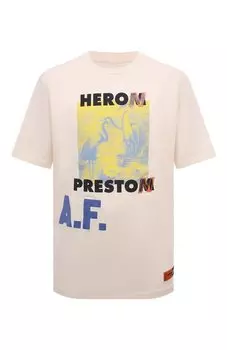 Хлопковая футболка Heron Preston