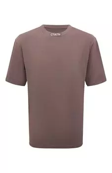 Хлопковая футболка Heron Preston