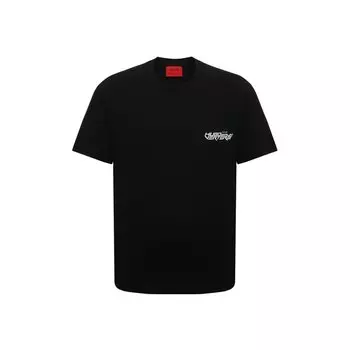 Хлопковая футболка HUGO