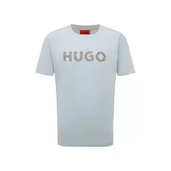 Хлопковая футболка HUGO