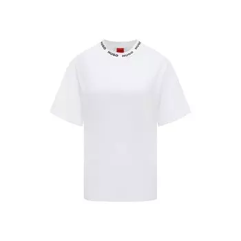 Хлопковая футболка HUGO