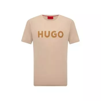 Хлопковая футболка HUGO