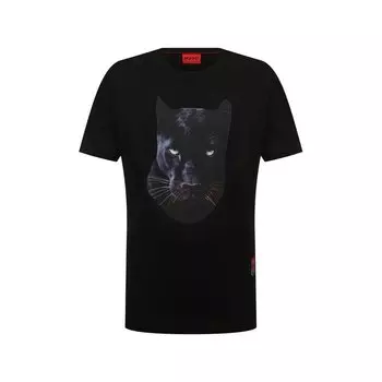 Хлопковая футболка HUGO