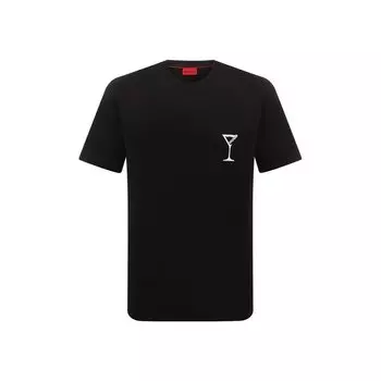 Хлопковая футболка HUGO