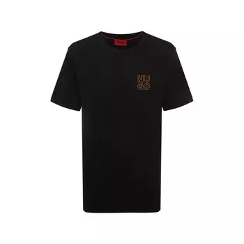 Хлопковая футболка HUGO