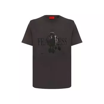 Хлопковая футболка HUGO