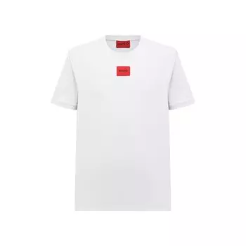 Хлопковая футболка HUGO