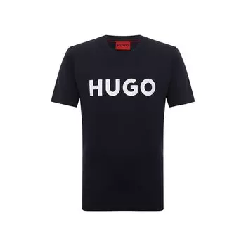 Хлопковая футболка HUGO