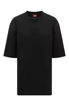 Хлопковая футболка HUGO