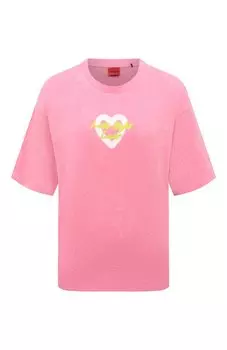 Хлопковая футболка HUGO